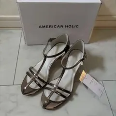 約半額！新品　AMERICAN HOLIC ナロークロスストラップサンダルのサムネイル