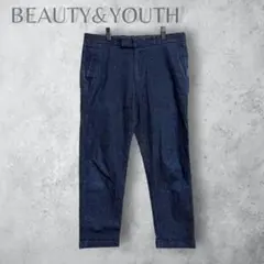 【BEAUTY&YOUTH】　ノープリーツアンクルパンツ　デニム　ストレッチのサムネイル
