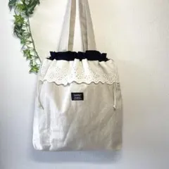 ハンドメイド巾着バッグ