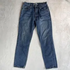 MOUSSY マウジー デニムパンツ 26 ハイウエスト ストレート 綿100%