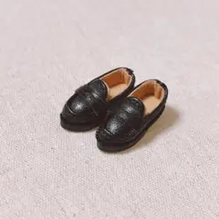 オビツ11 ローファー 靴 ブラック 黒 推し活 ねんどろいどどーる