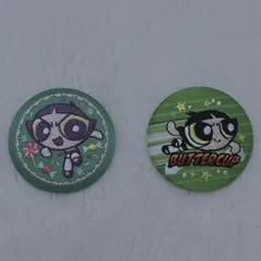 パワーパフガールズ刺繍缶バッジ　バターカップ