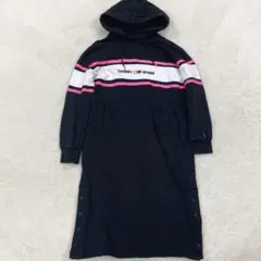 TOMMY JEANS フード付きロングパーカー ブラック M （b1 147のサムネイル