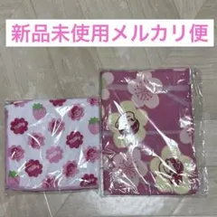 【新品未使用】不二家 ペコちゃんふろしき 和のエコバッグ・ハンカチのサムネイル