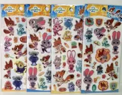 公式 ズートピア ぷっくり クリアシール 4枚セット ZOOTOPIA2