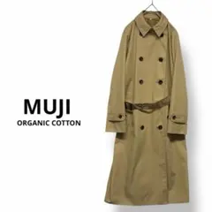 定価¥9,990 MUJI 高品質オーガニックコットントレンチコート L