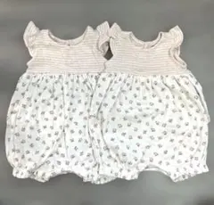 Baby GAP 小花柄ロンパース2枚セット 3-6ヶ月