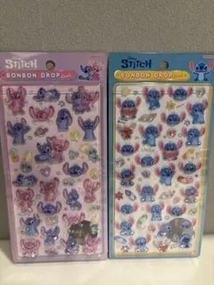 【国内正規品】ボンボンドロップシール　ディズニー　スティッチ2点セット販売