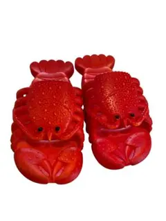 ロブスター　海老　ザリガニ　おもしろサンダル　キッズサンダル　14.5-15cm