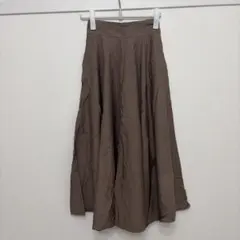ロングフレアスカート ブラウン　and couture Mサイズのサムネイル