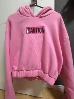 FR2梅　パーカー ピンク CAUTION
