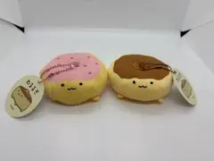 わるるぎ　ぬいぐるみマスコット　食べ物たち　ドーナツ　2種セットのサムネイル