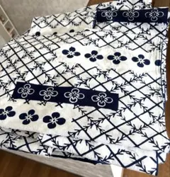 浴衣ほどき　藍染　本染　木綿　昭和レトロ　日本舞踊