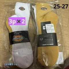 Dickies 25-27 靴下　3p×2 ロゴ　ソックス　メル事セット