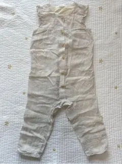 麻素材ロンパース