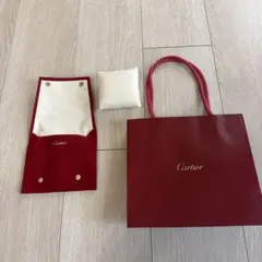 Cartierカルティエ　腕時計　ブレスレット　ソフトケース　ポーチ　紙袋セットのサムネイル