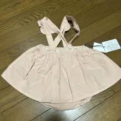 新品 サロペット風ロンパース ピンク 80のサムネイル