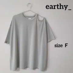 earthy_　アーシー　レディース　トップス　半袖　個性的　ゆったり　Ｆのサムネイル
