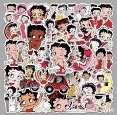 ベティちゃん Betty Boop ステッカー 50枚セット シール レトロのサムネイル