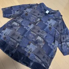 Casper John 半袖シャツ パッチワーク柄