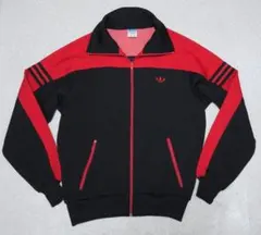 adidasジャージ 赤×黒 デサント産 ATS-45F - メルカリ