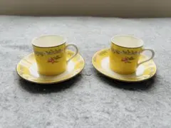 TIFFANY & Co.ティファニー　カップ＆ソーサー 2客　デミタスカップ