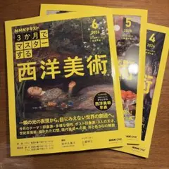 【3冊組・美品】NHK3か月でマスターする 西洋美術 4・5・6月号