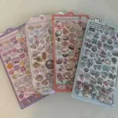 正規品　ボンボンドロップシール　ちょこみん、めしめし、もちもち、にーはお4枚