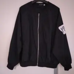 ブラック ジップアップジャケット YORK刺繍（フリークスストア、Java.）