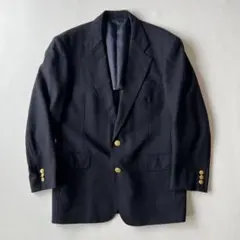 【希少】【Kent】紺ブレ 背抜き テーラードジャケット　金ボタン A5