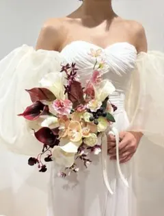 ブーケ ブートニア アーティフィシャル ブーケ ブライダル ウエディングブーケ