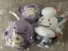 ぬいぐるみマスコットへんしん！メタモン 3点セット ドガース ミュウ