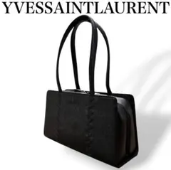 YVES SAINT LAURENT ハンドバッグ　肩掛け可能　ステッチ　自立のサムネイル