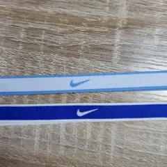 NIKE ナイキ ヘアバンド ヘッドバンド 2本 チップスウッシュ　ヘアゴム青白