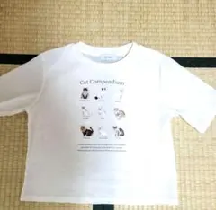 forksy. カットシアーベロアTシャツ 猫柄のサムネイル