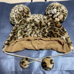 〈値下げ可！〉ディズニー ヒョウ柄 ファンキャップ