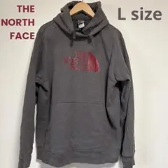 THE NORTH FACE グレー フード　パーカーロゴ フーディー L