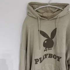 k*u様 PLAY BOY ロゴ　フード付きパーカー
