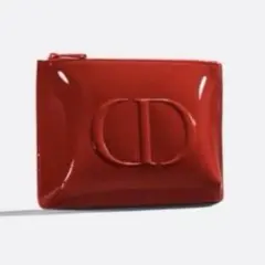 まちゃ様☆新品未使用未開封 DIOR エナメルポーチ 赤 ノベルティ☆