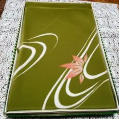 そこう 花柄 風呂敷 オリーブグリーン