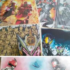 仮面ライダー　色紙5枚＋しおり1枚