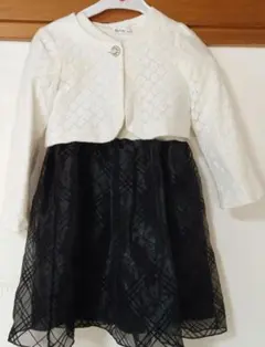 入学式や発表会に。120サイズワンピースとボレロジャケットセット