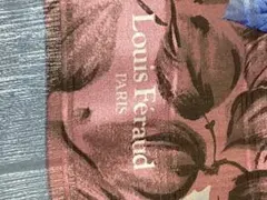 青い花柄★大判スカーフLouis Féraud（ルイ・フェロー）