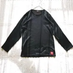 EDWIN エドウィン　裏起毛　長袖カットソー　インナー　L ブラック