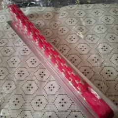 ピンク 編み込み 帯締め