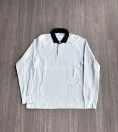 lands' end long sleeve polo shirt blueのサムネイル