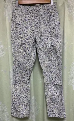 【匿名発送】フェリシモフラワープリント カジュアルパンツ Mサイズ