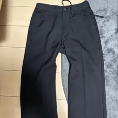 GU スラックスパンツ ブラック 黒 ストレート Sサイズのサムネイル