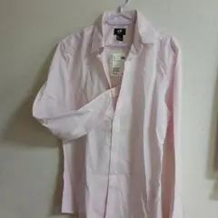 H&M スリムフィット 長袖シャツ ライトピンク