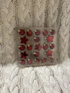 赤いオーナメントセット 12個入り